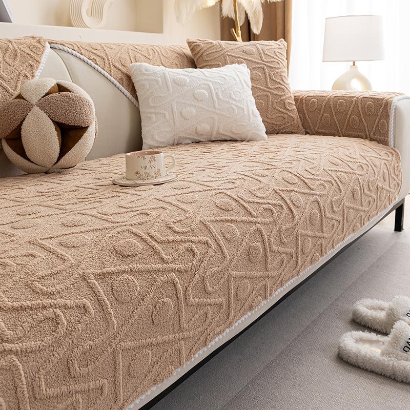 Living Home Perna de Sofa Antiderapantă Huse de Sofa Canapea Iarnă Shu Catifea Husa Glisantă Covorașe de Sofa Groase și Pufoase