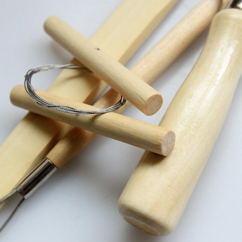 Soft Pottery DIY Clay Sculpture Pottery Tool Knife Sculpture Tool 8-piece Set Christmas Gift for Kids LS