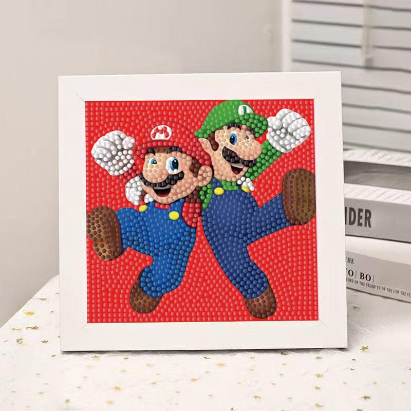 High-End Diamond Painting Diy Van Gogh Starry Sky Cat Creative Handmade Toy Table Decoration Diamond Painting With Frame