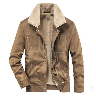 Winter Cotton-padded Clothes Men's Young Men's Loose Clothes Men's Casual Lamb Wool Thickened Velvet Cotton Jacket