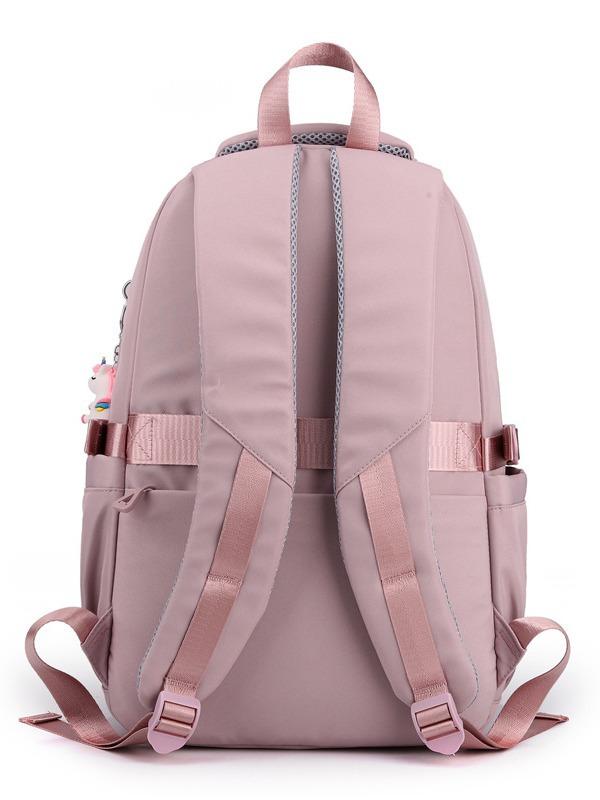 Girls School Bag Pendant Backpack Travel Rucksack Pockets Waterproof Casual Schoolbag Teenager