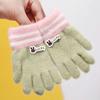 Children's new winter gloves little girl cute cartoon warm full finger gloves boys and girls thickened finger cots
