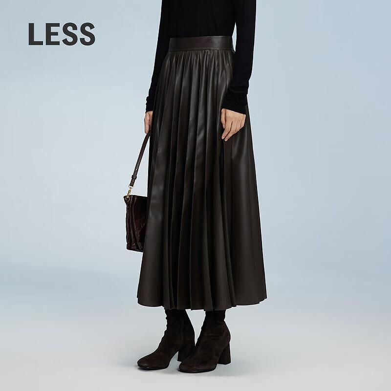 LESS 2024 Autumn Loose A-Line Long Skirt