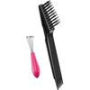 2025 Latest Model  2 Pieces Hair Brush Cleaning Tool Comb Set Mini Hair Brush