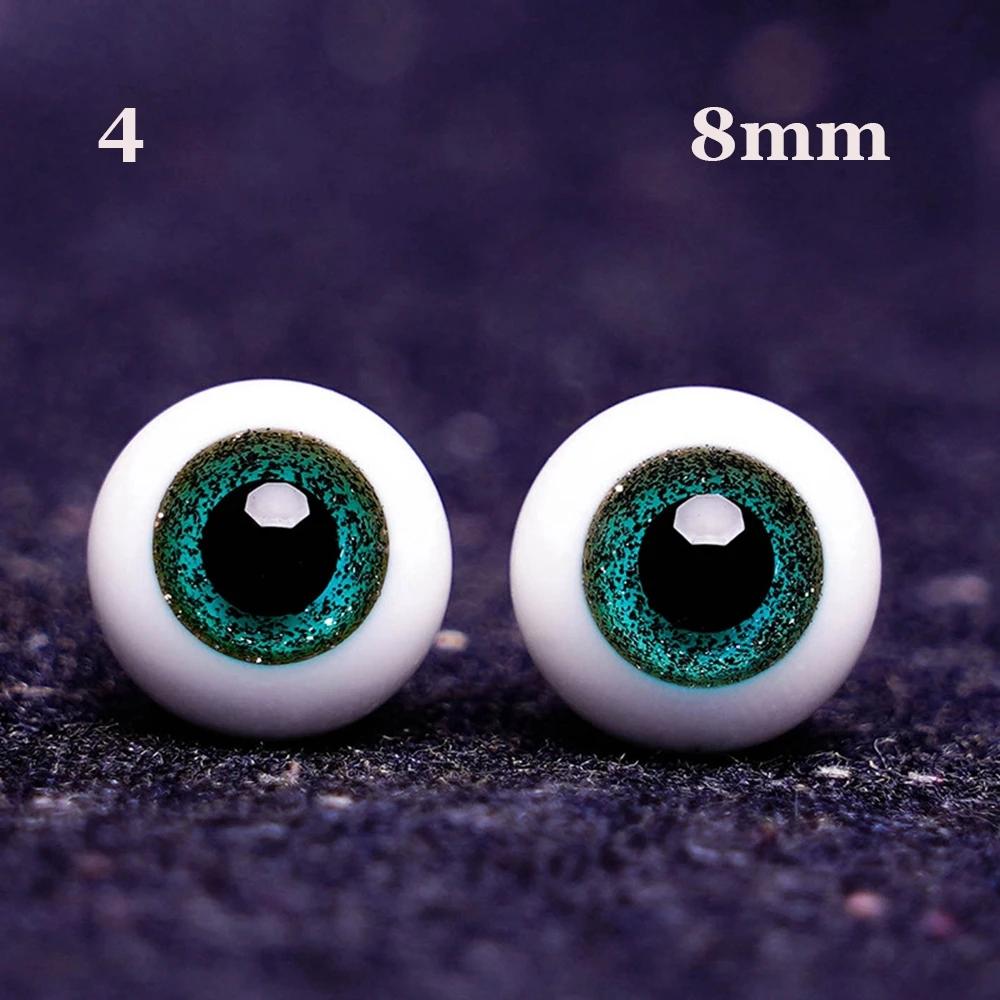 1Pair 6/8/10/12/14 Mm Glass Eyes Eyeball For Bjd Doll Blue Black Safety Animal Toy Eyes Diy Doll Making Crafts Toy Accessories