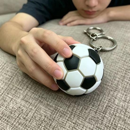 Football Style Key Chain, Colorful Soccer Ball Key Ring, Bag Backpack Car Hanging Accessories Gifts