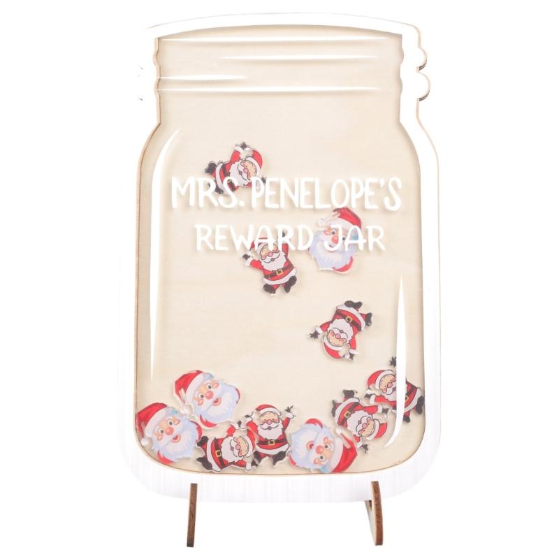 Chirstmas Reward Jar With Tokens Funny Motivating Incentive Kids Novelty Gifts