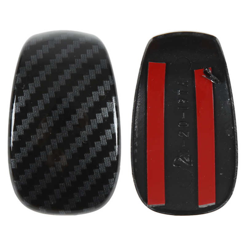 Shift Head Sticker Eye Catching Wearproof Carbon Fiber Style Unique Gear Shift Knob Cover Trim Antiscratch for