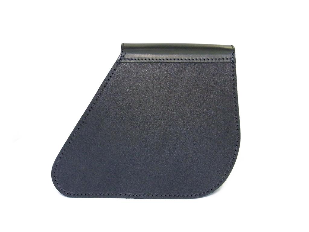 LONGRIDE Single Side Swingarm Bag for Harley Bolt CUS281 (Black Leather) Dyna/Yamaha