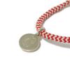 Used LV Circle Padlock Bracelet In Silver with Lock, Q95705 7986, Cotton, 12564, Sophie Turner 925 Red, Women's from