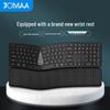 Ergonomic JOMAA Dual-Mode Wireless Bluetooth Keyboard with Wrist Rest Pad