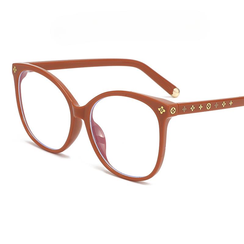 Ochelari de soare cu ramă mare de modă Ochelari de soare simpli cu ramă ochi de pisică Ochelari de soare cu personalitate feminină