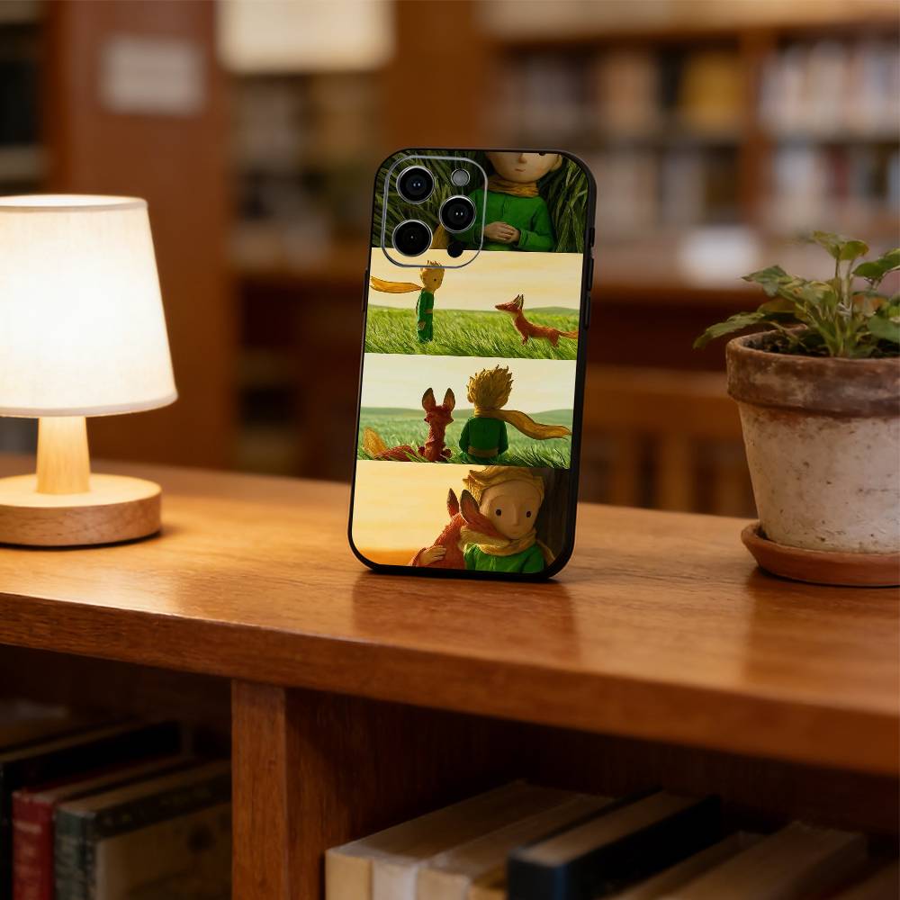 The Little Prince Phone Case For iPhone 17, 16,15,14,13,12,11 Plus,Pro Max, Others Soft Black Cover