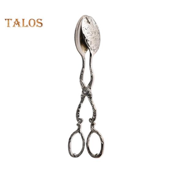 

Щипці для хліба Затискач для торта Затискачі для буфету в арабському вінтажному стилі Щипці для подачі барбекю для кухні Домашнє випікання тортів Десерти Салат Смаження Гриль A срібний