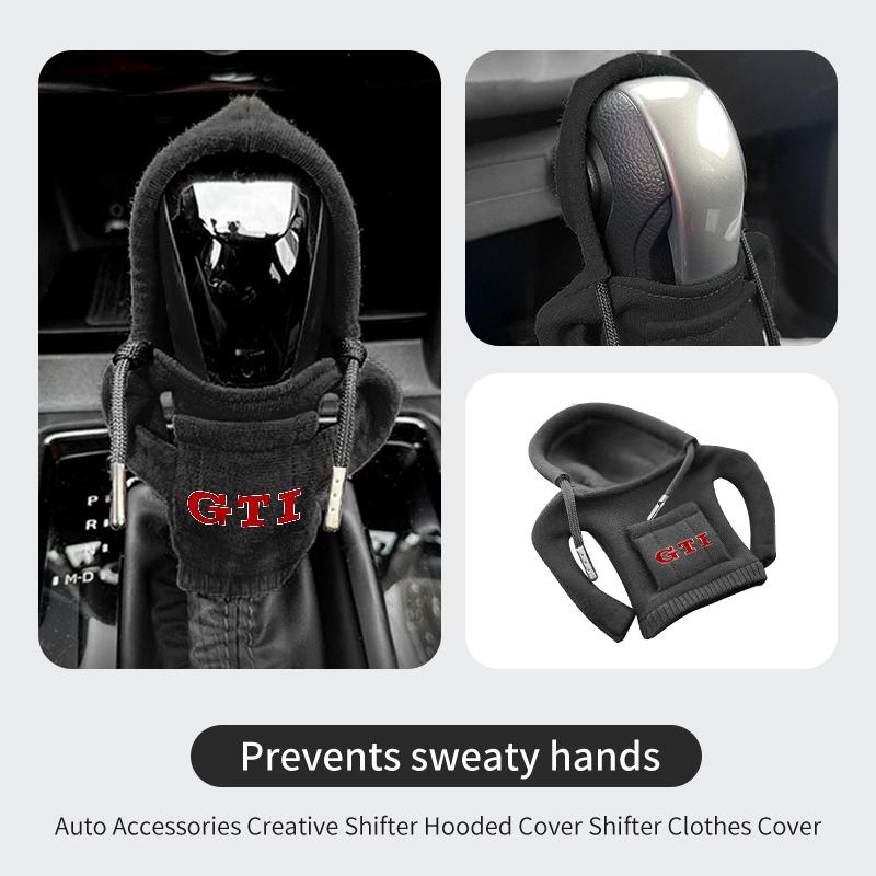 2026 Hot For VW VOLKSWAGEN Car Hoodie Gear Shift Lever Cover Gear Knob Sweatshirt Hat For Volkswagen Golf 4 5 6 7 GTI Tiguan Pas