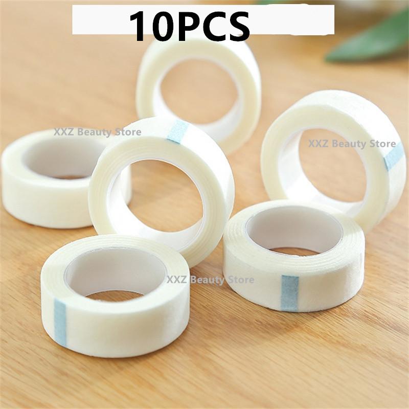 5/10/50/100 Stück 9m*1,25cm Weißes Klebeband Augen Wimpernpflaster Atmungsaktives Medizinisches Papierklebeband Wimpernverlängerung Fussel Augenlidaufkleber