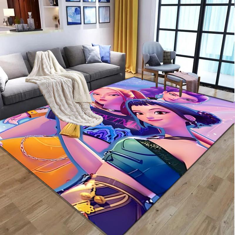 K Pattern Rug, Indoor/Outdoor Mat, for Picnic, Gameroom, Bedroom, Office, Living Room, Home Decor Carpet, Birthday Gift