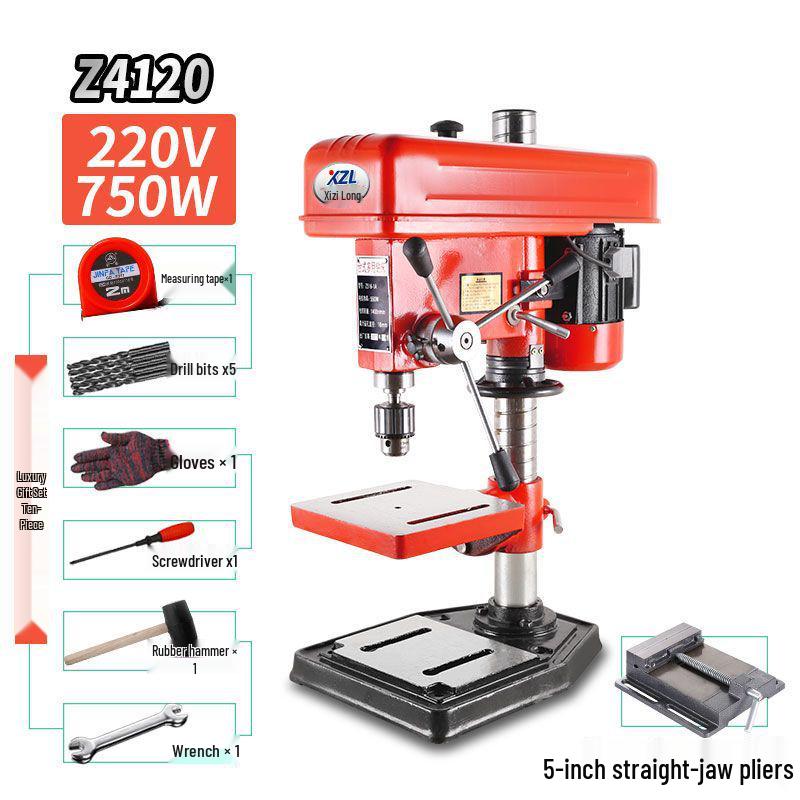 Xizi Longtai 220V Industrial Multifunctional 16MM High-Power Precision Drill Press for Household Use