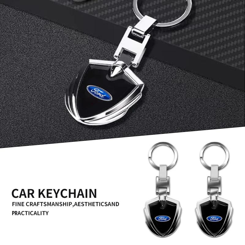 Hot New Car Key Chain Pendant Logo Key Chain Luxury Car Keychain For Ford Focus ST Ranger Mondeo Kugo Ecosport Fiesta Kuga Fusio