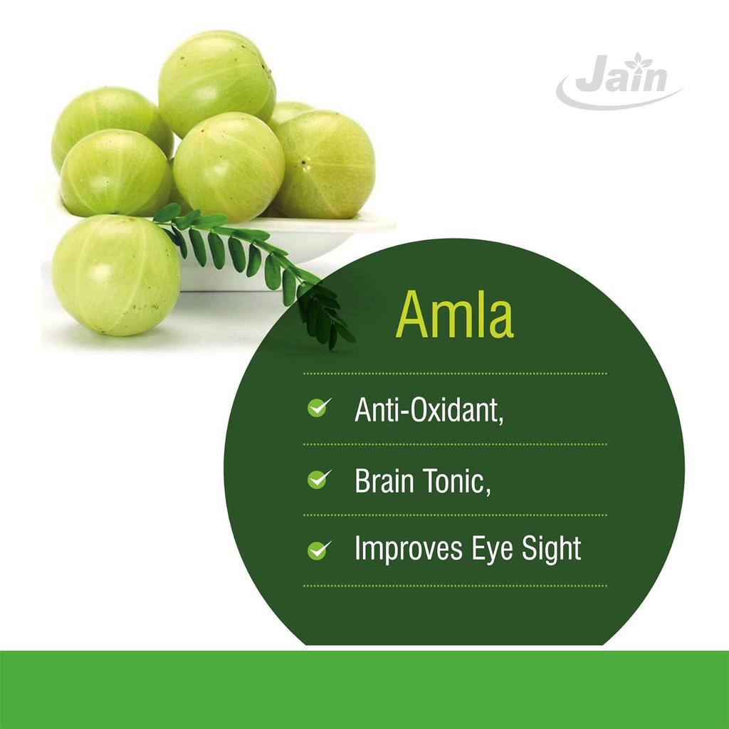 Polvere di Amla Jain 400g | Integratore Erboristico Ayurvedico 100% Puro per Capelli, Pelle, Benessere e Immunità