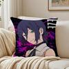 anime violent CChainsaw MMan Cushion Cover Pillowcase Antidustmite living Room Sofa Decor Cushion Room