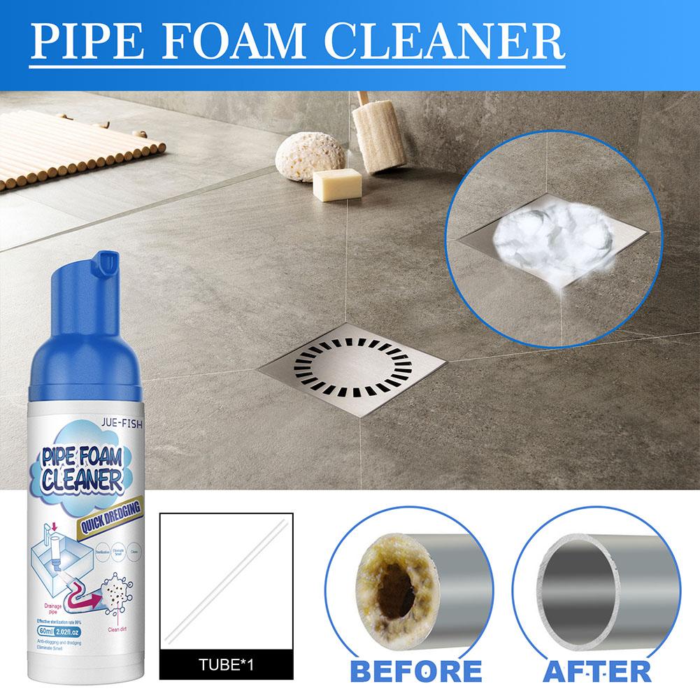 Pipe Dredge Drain Foam Cleaner Clog Remover Deodorant Drain Pipe Cleaner Odor Eliminator Pipe Dredging Agent Sink Drain Cleaner