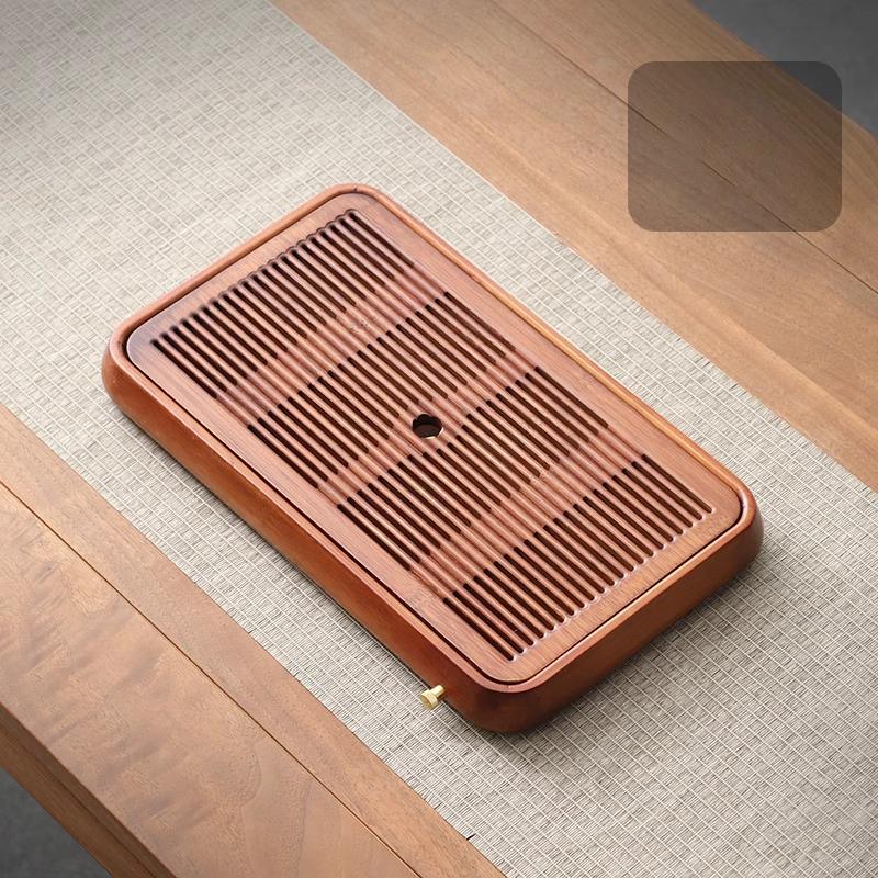

Household Coffee Teapot Bamboo Tray Kitchen Restaurant Serving Tray For Decoration Rectangle Wooden Tray Tea Tools Set