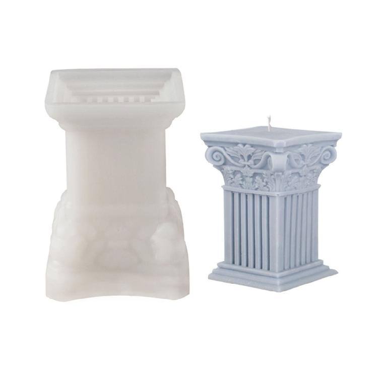 Roman Pillar Silicone Mold Candle Aromatherapy Candy Cake Decorating Tool Supply