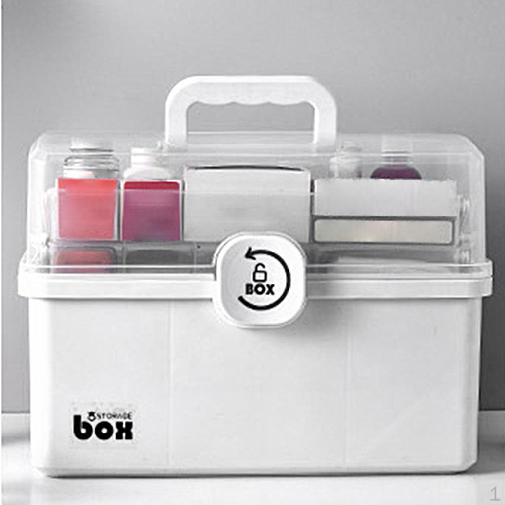 

Органайзер для ящика для хранения - набор с ручкой White 3-Tier