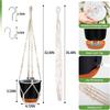 2025 Trend Self-Watering Hanging Planter 2-Pack, 34-Inch Macrame Hanger Plant Pot For Indoor& Outdoor With Drainage
