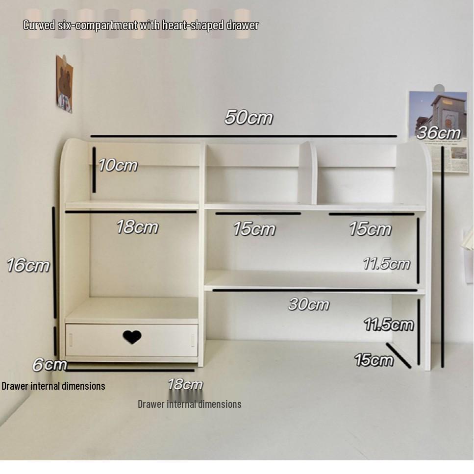 Children`s Multi-Layer Desktop Bookshelf with Storage