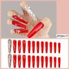 European & American Ballet-Coffin Fake Nails with Manicure Nail Art Stickers