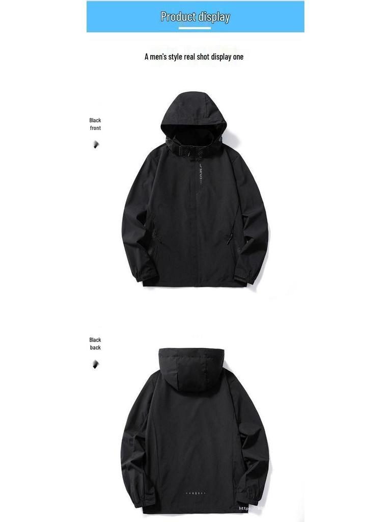 Unisex podzimní/zimní sportovní větrovka pláštěnka pro cestování v přírodě a horolezectví - K dispozici plus size