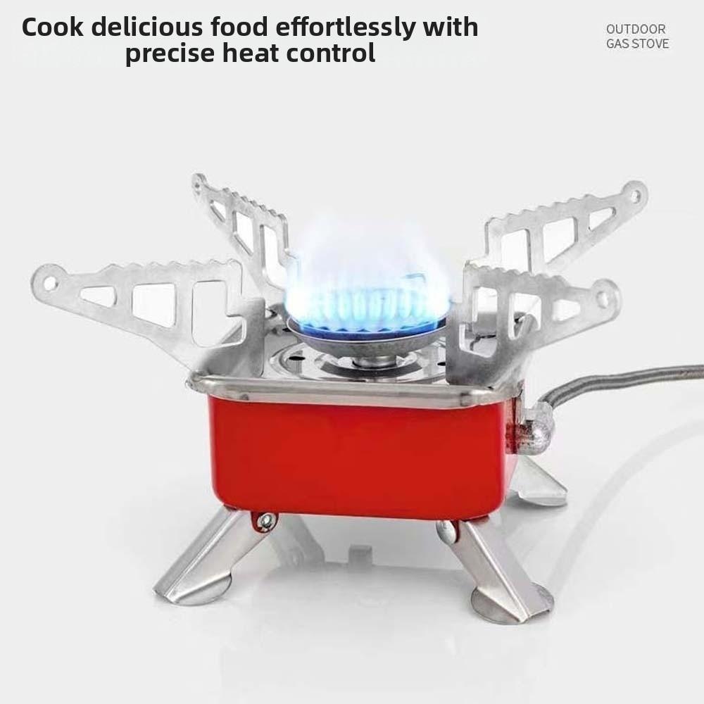 High Power Folding Gas Burner 2800W Fondue Gas Cooker Square Cassette Stove Outdoor BBQ