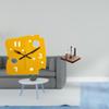 Nordic Minimalist Cheese Clock Desk Quiet Acrylic Wall Hanging for Office Bedroom