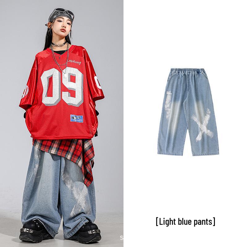 Boys' & Girls' Trendy Hip Hop Dance Outfit Set – Street Style Performance Wear for Kids