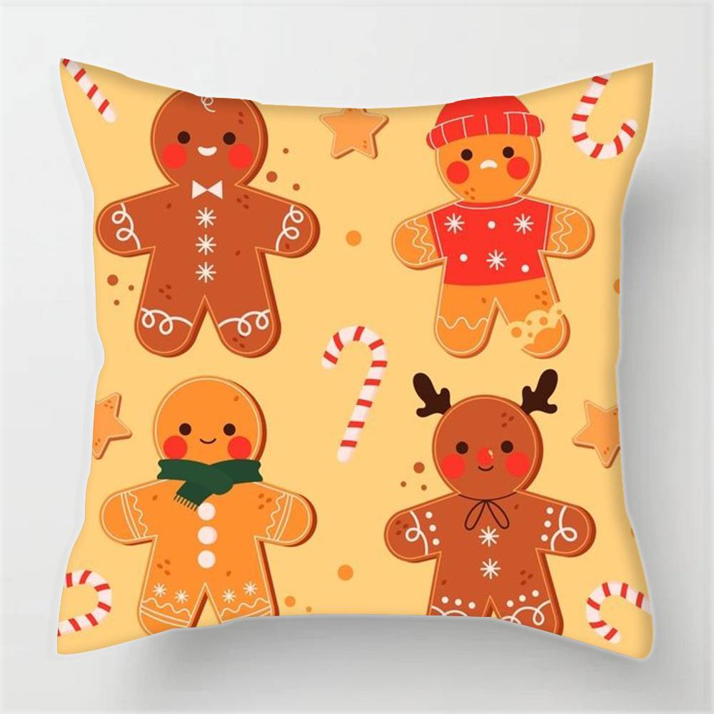Pierniczkowy ludzik Boże Narodzenie Poszewki na poduszki pokrowce na poduszki sofy do salonu wystrój domu prezenty