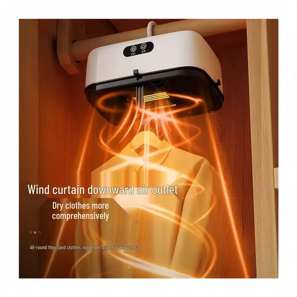 Foldable Portable Automatic Clothes Dryer with High-Temperature Sterilization and Disinfection