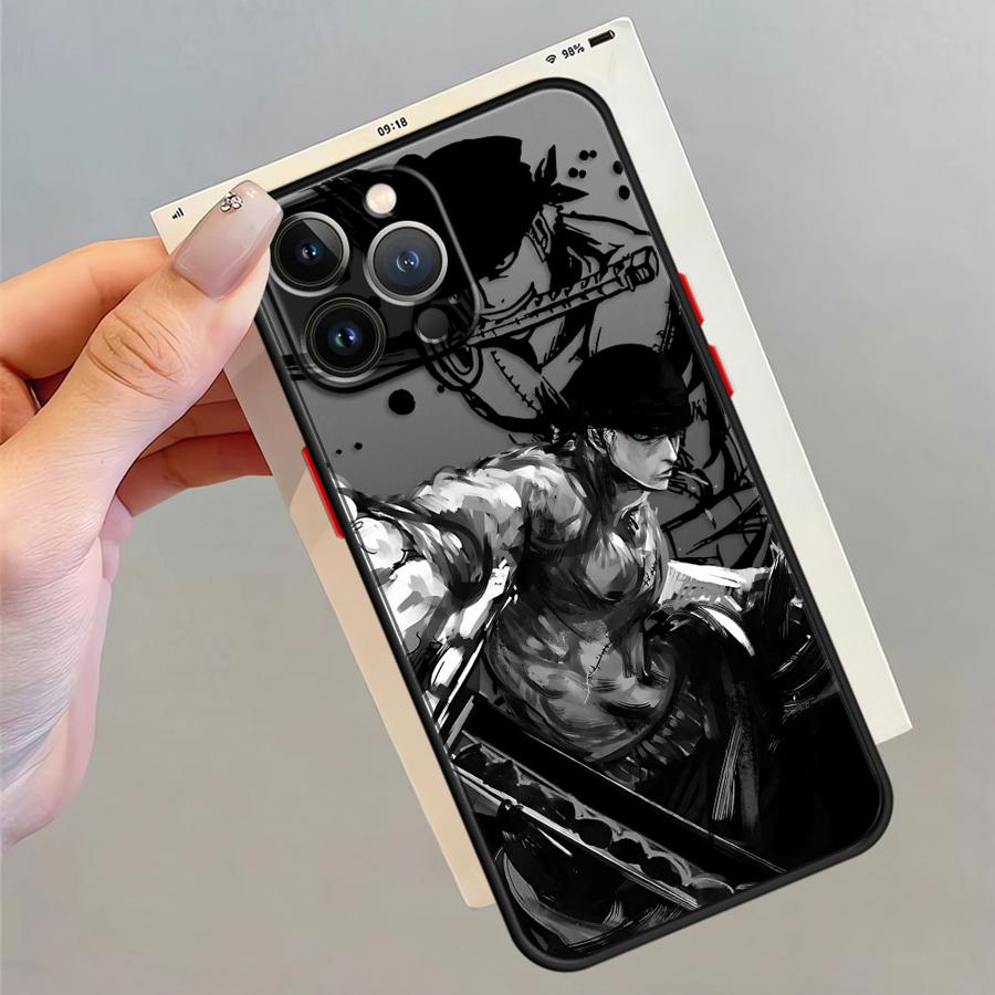 Anime One Piece Zoro Phone Case for iPhone 15 Pro Max 6s SE 13 Pro 7 8 SE 11 Pro Max XS X 12 Mini 14 XR 16 Pro 16e Soft shell