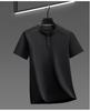 Men's Summer Short Sleeve Henley Collar Polo Shirt - Loose Fit, Solid Color, Casual Versatile T-shirt