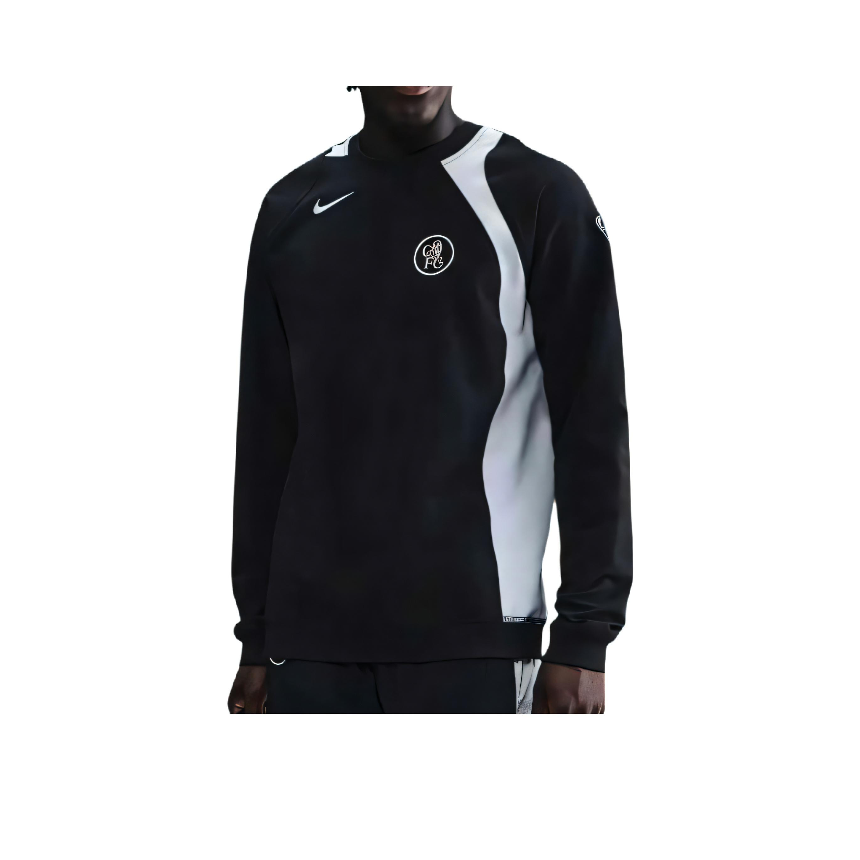 

Nike Total 90 FW/AW25 Chelsea FC Third Round Neck Asymmetrical Waterproof Football Shirt Men tops HQ9776-010 L