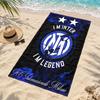 Inter Milan Beach Towel Quick Dry Sand Free Lightweight Beach Towels for Travel Swimming Camping