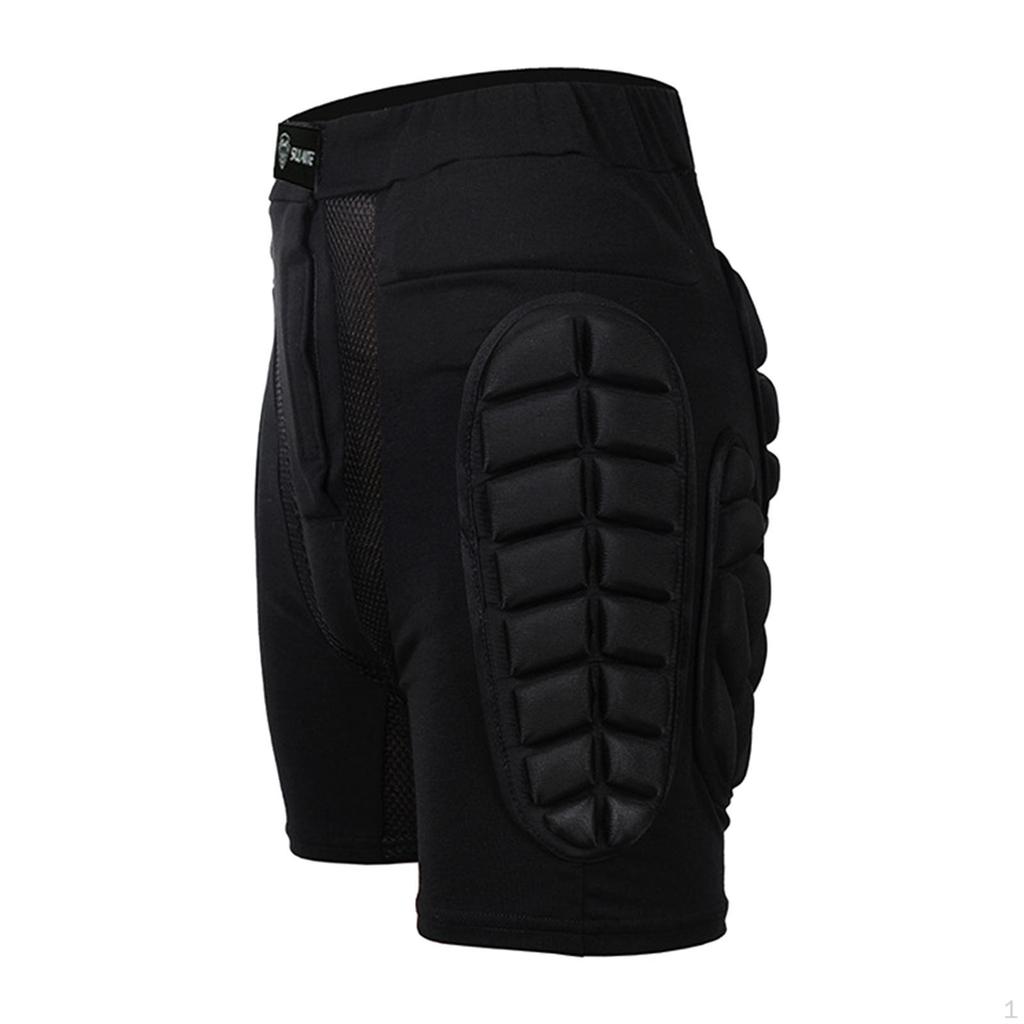 3D Gepolsterte Shorts, Hosen Schutz Hüfte Verstellbar Ausrüstung Stoßfestigkeit Rollerschutz für
