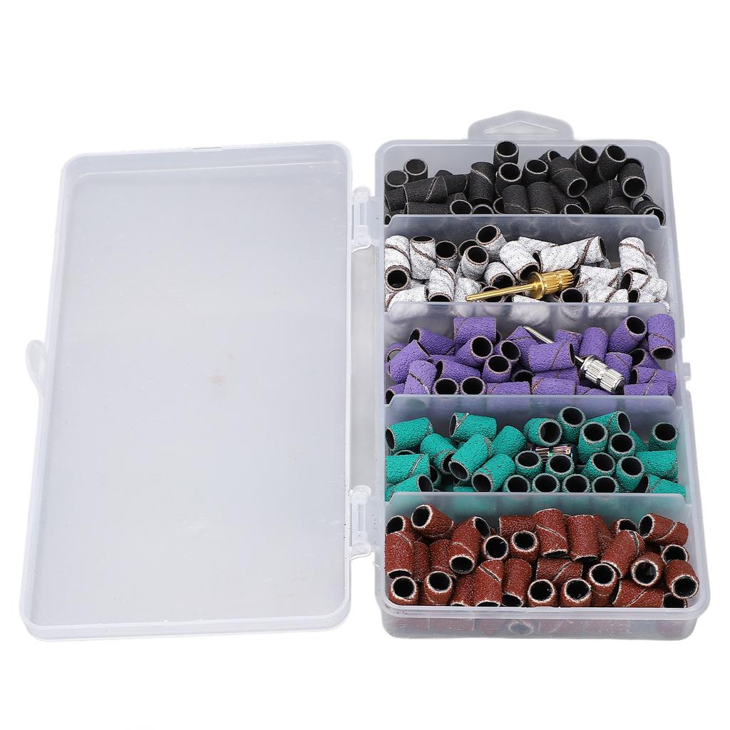 250pcs Small Sanding Band Manicure Accessory Exfoliation Professional Sanding Bands Set for Nail Dri