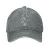 Pop Singer Johnny Hallyday Summer Baseball Caps Vintage Denim Sun Cap Funny Running Golf Adjustable Hats Cap for Unisex Women