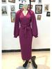 2025 Elegant V-neck Slimming Dress with Lantern Sleeves - Women's Cross-border Fashion