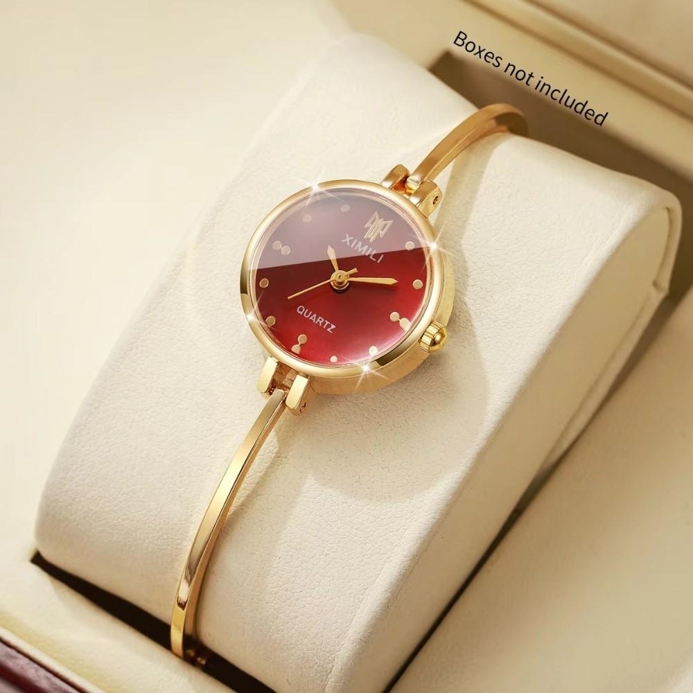 Open Design Quartz Watch Square-shaped Dial Ladies Watch New Pearl Watch  for Women