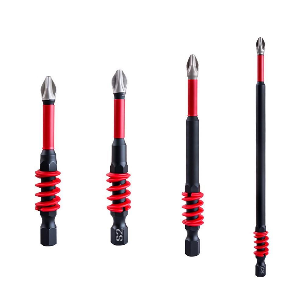 

Carbide Screw Heads Electric Screwdriver Kit Spring Bit Set 4pcs