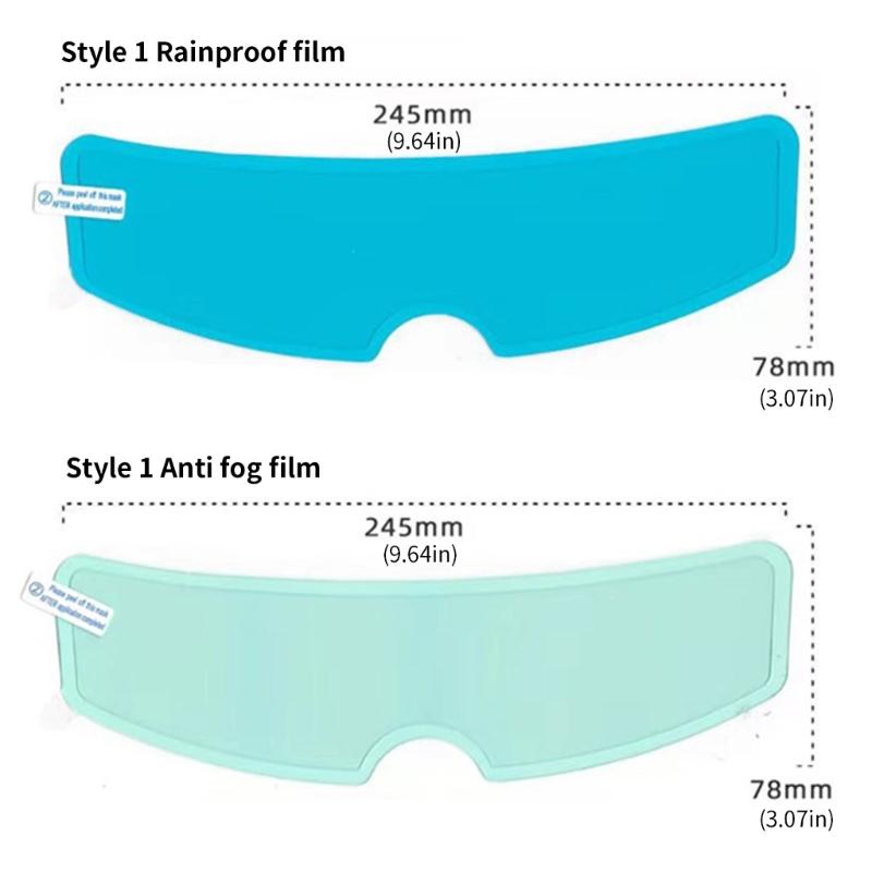 Motorcycle Helmets Rain & Fog Protection Film Fog Resistant Helmets Cover Motorcycle Accessories Upgrades for Safe Ridings
