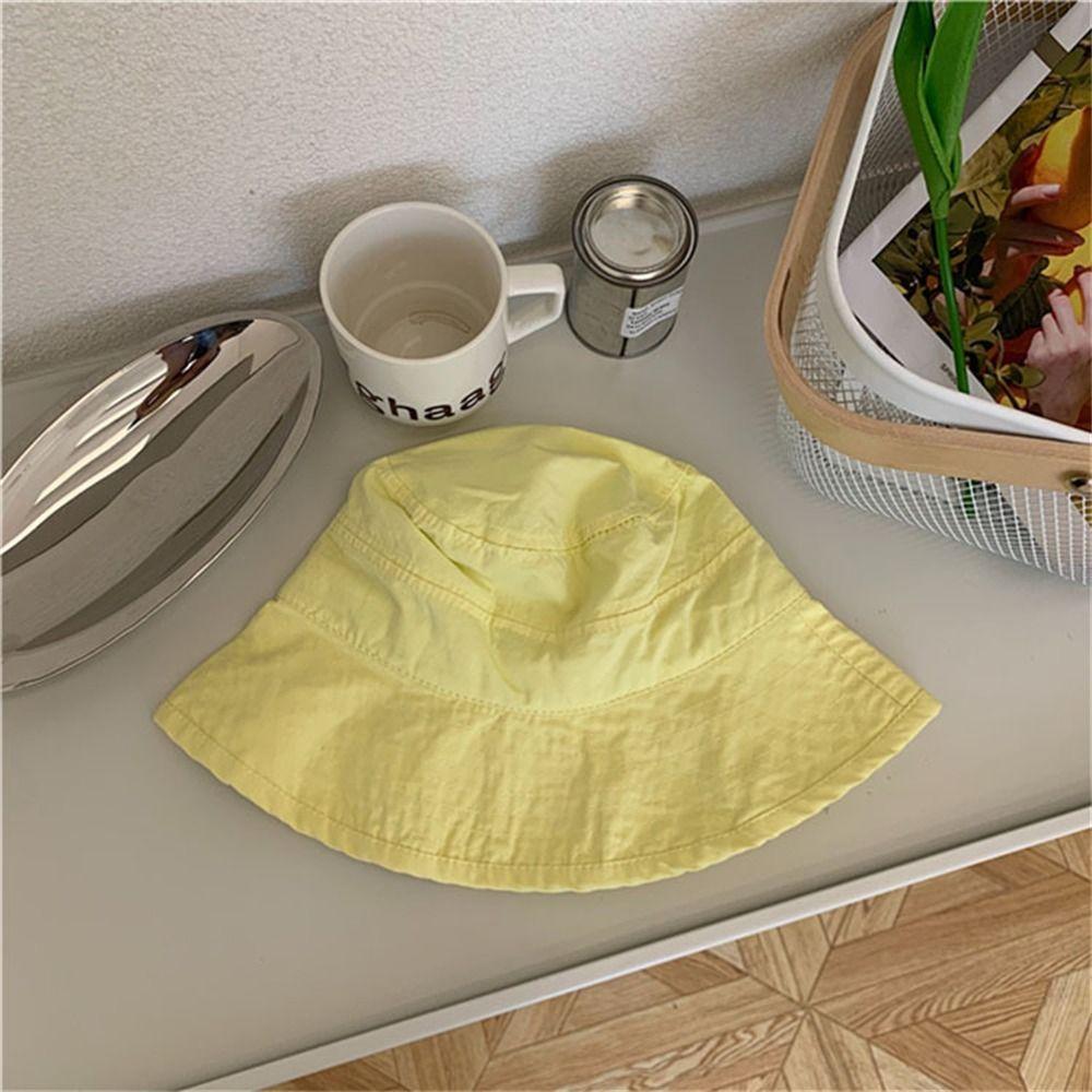 

Дышащая хлопковая шляпа-панама, модная солнцезащитная шляпа, шляпа-ведро от солнца для весны-лета жёлтый
